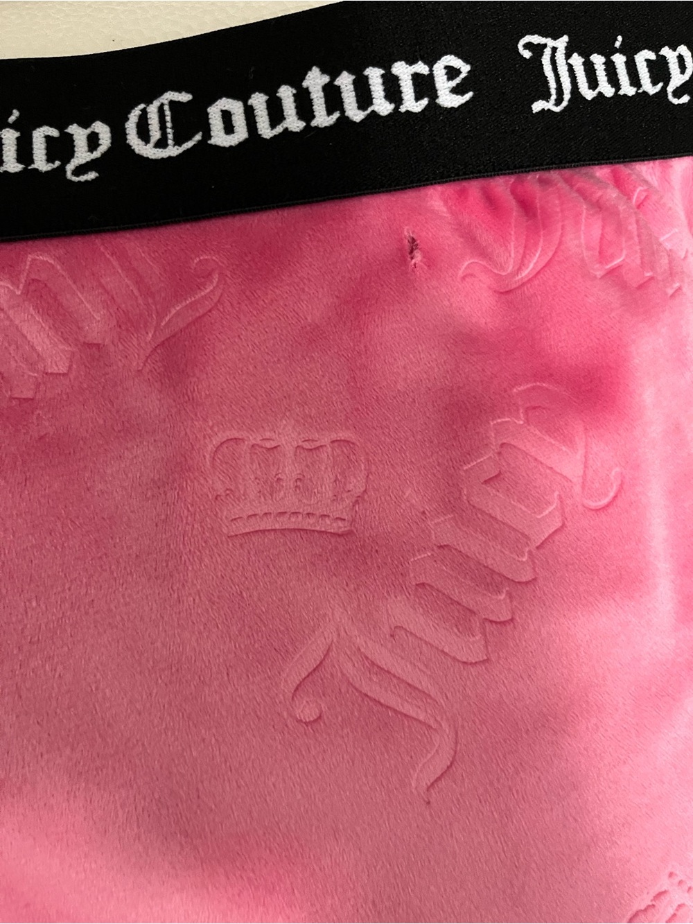 Set of 2Juicy Couture Black &Pink Athletic Lounge Shorts with Logo Waistban - Picture 6 of 8